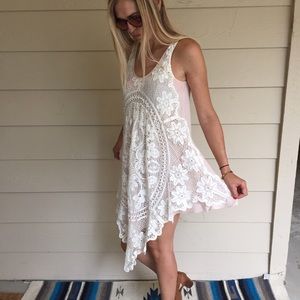 💕Urban Outfitters Floral Crochet Dress